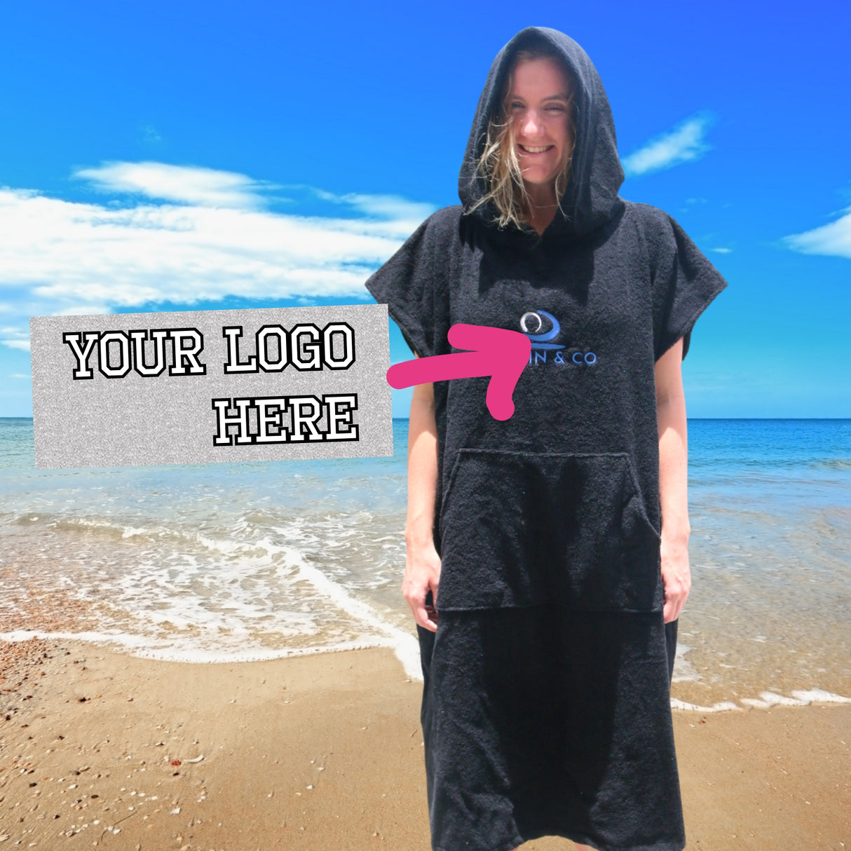 Custom Cotton Hooded Towel