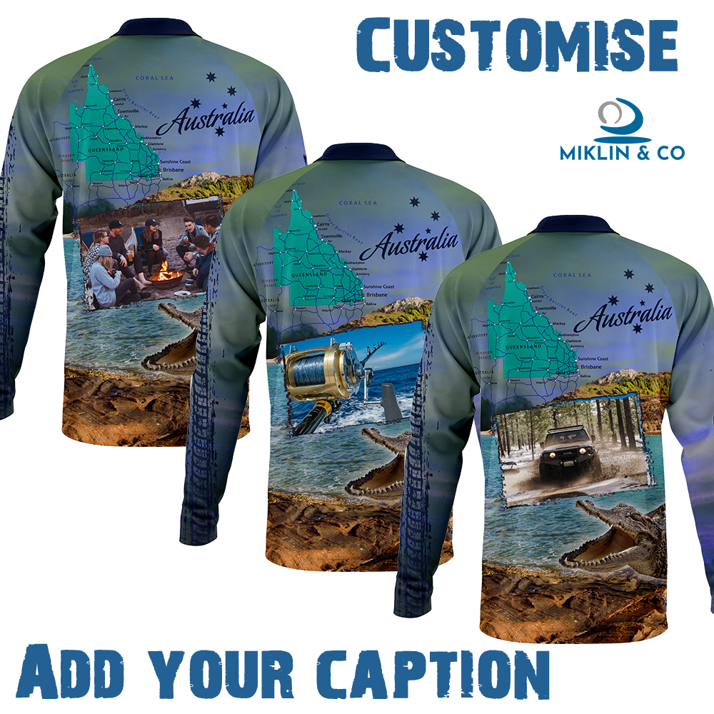 Cape York Design Your Own Fishing Shirt - Cape York Blue/Green
