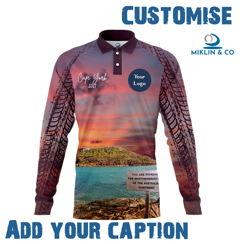 Design Your Own Fishing Shirt - Cape York Pink/Purple