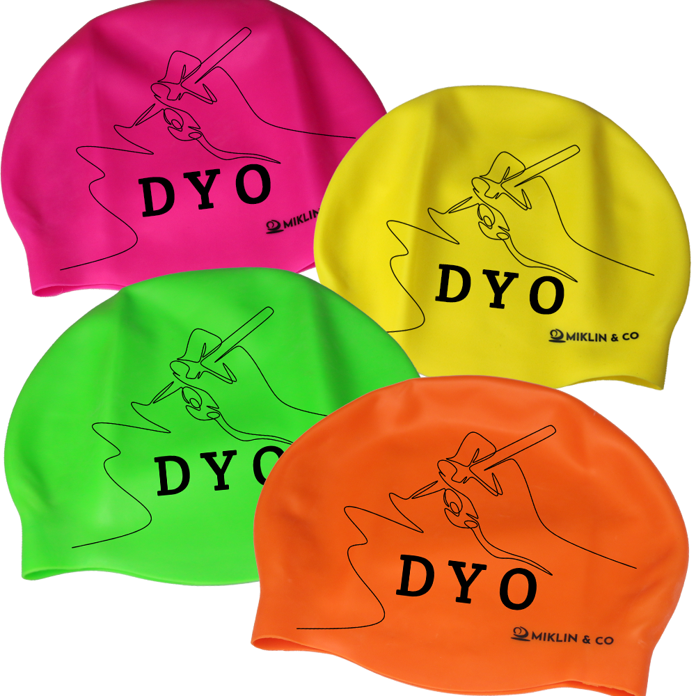 Design Your Own Fluro Silicone Swim Caps