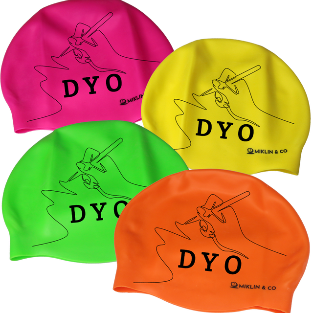 Design Your Own Fluro Silicone Swim Caps