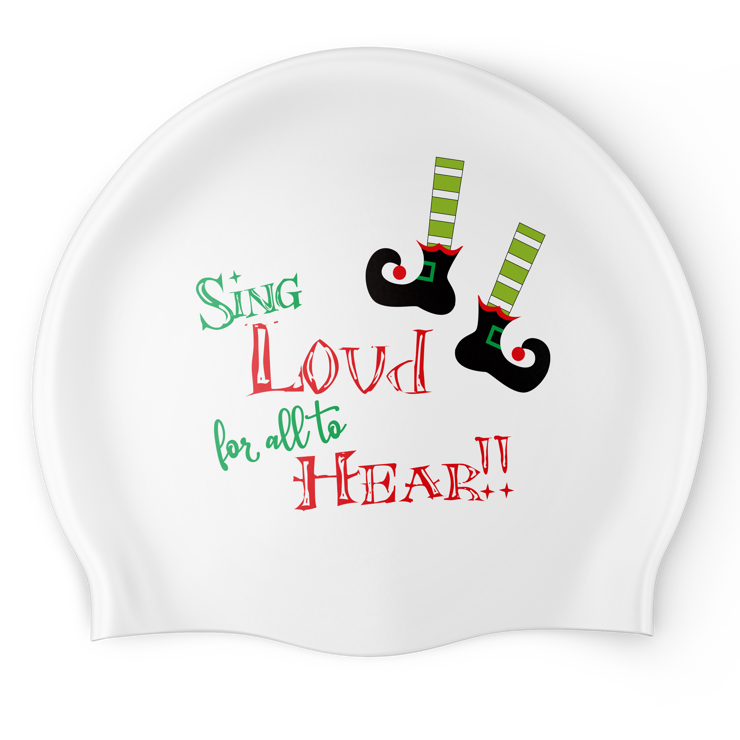 Christmas Swim Cap