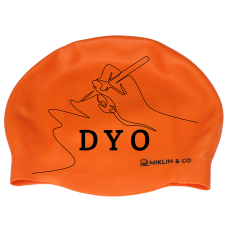 Design Your Own Fluro ORANGE Silicone Swim Caps