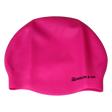 Fluro Pink Seamless Silicone Swim Cap