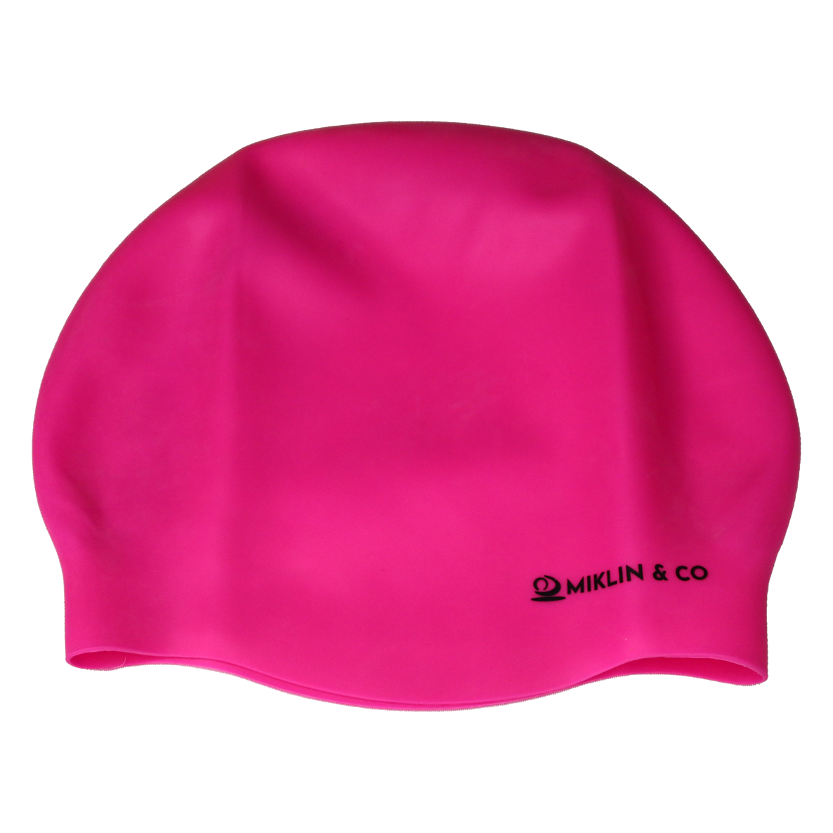 Fluro Pink Seamless Silicone Swim Cap