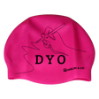 Design Your Own Fluro PINK Silicone Swim Caps