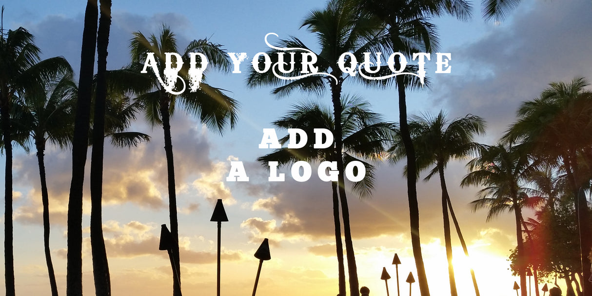 Customisable Design Your Own Hawaii Sunset Beach Towel