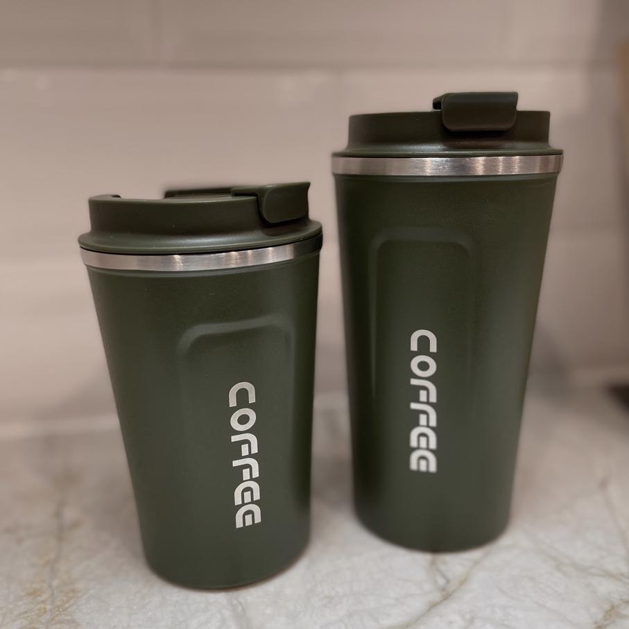 GREEN Insulated Coffee Cup Large - Stainless Steel