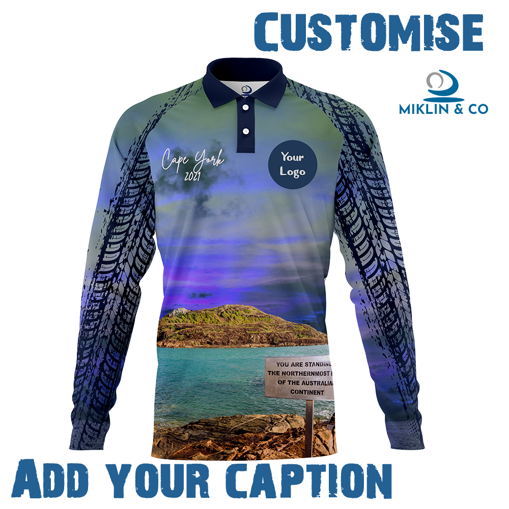 Design Your Own Fishing Shirt - Cape York Blue/Green