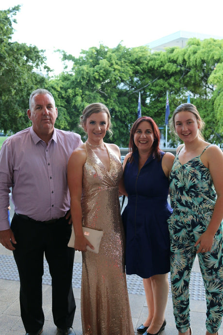 Shayne Messer with her daughters' and namesakes'