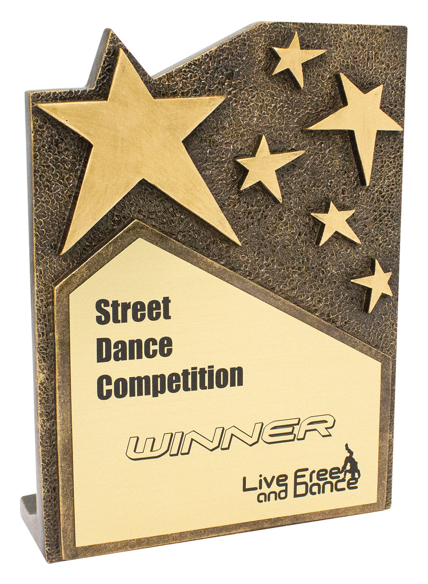 Star Cross Gold Plaque - 195mm