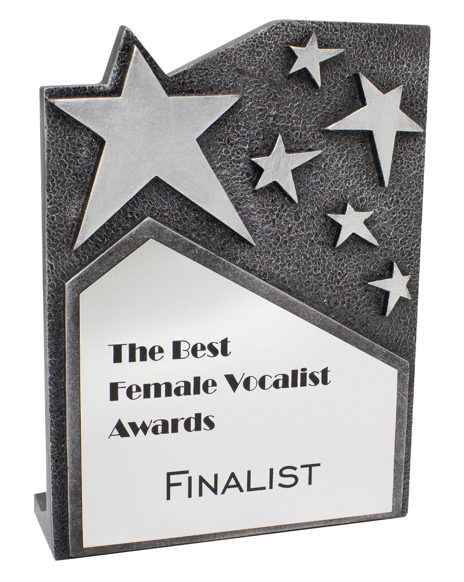 Star Cross Silver Plaque - 195mm