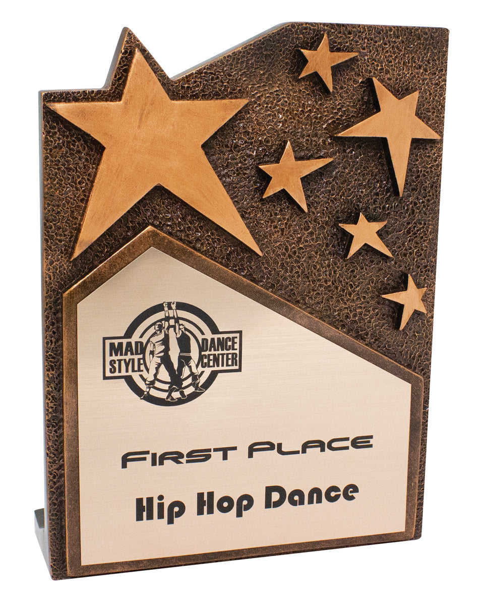 Star Cross Bronze Plaque - 195mm