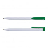 White/Dark Green