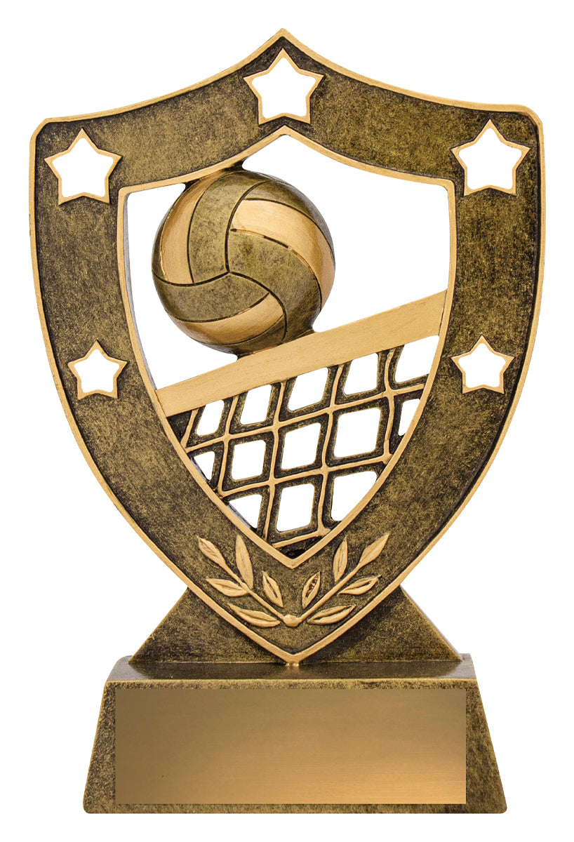 Volleyball Gold Shield - 155mm