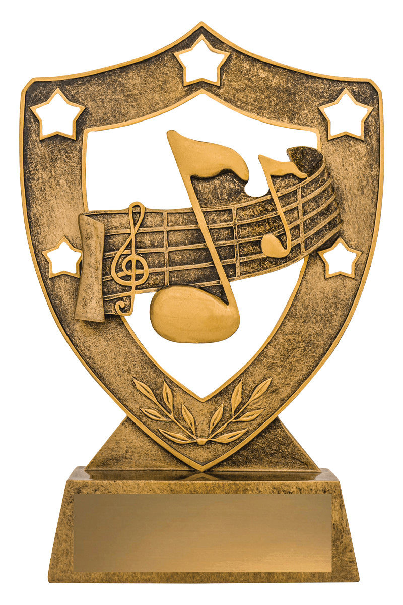 Music Gold Shield  - 210mm