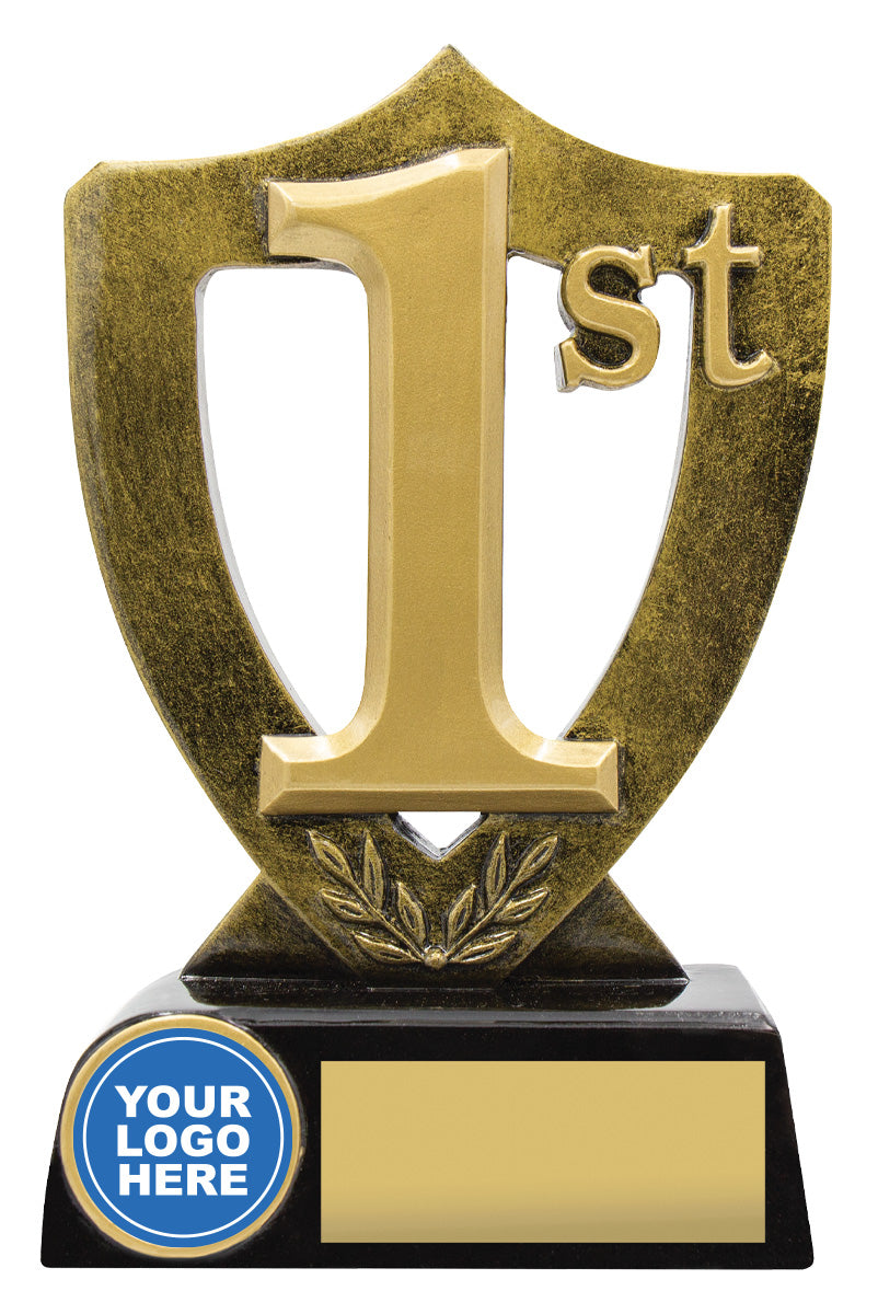 Gold Shield for 1st Place - 160mm