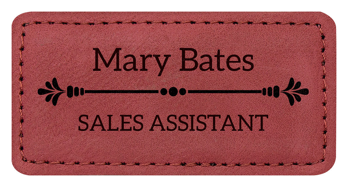 Name Badge - Rose - 75 x 35mm