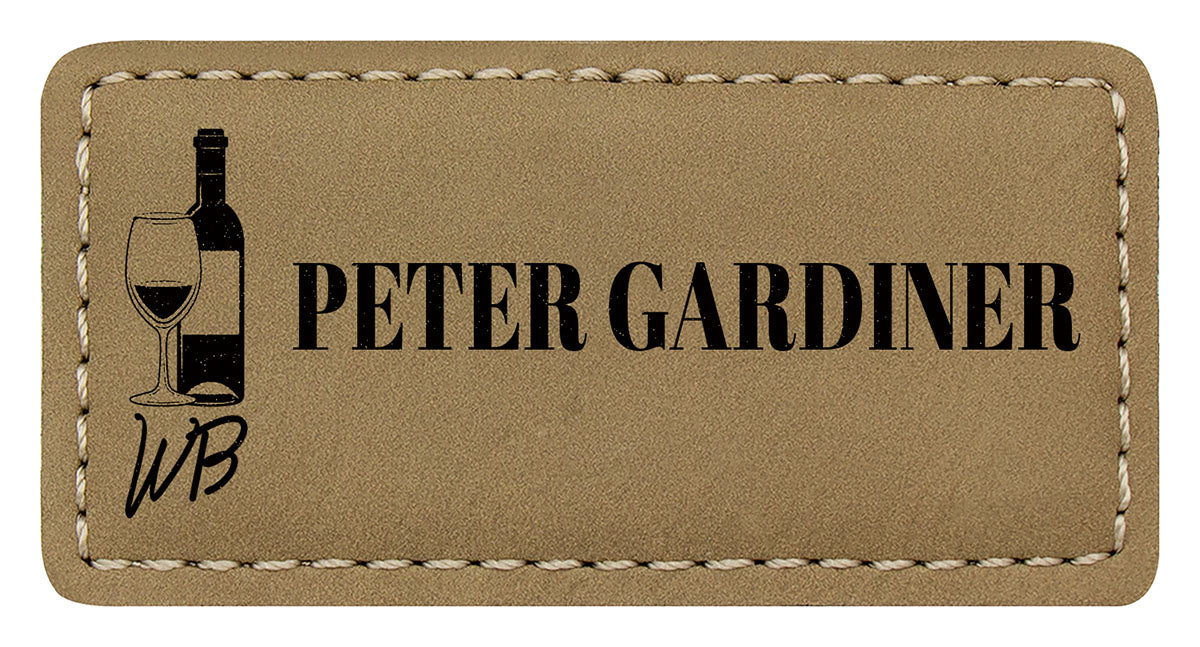 Name Badge - Khaki - 75 x 35mm