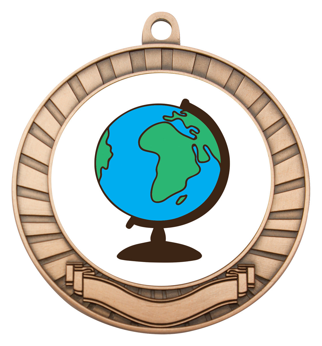 Eco Scroll - Globe - Bronze