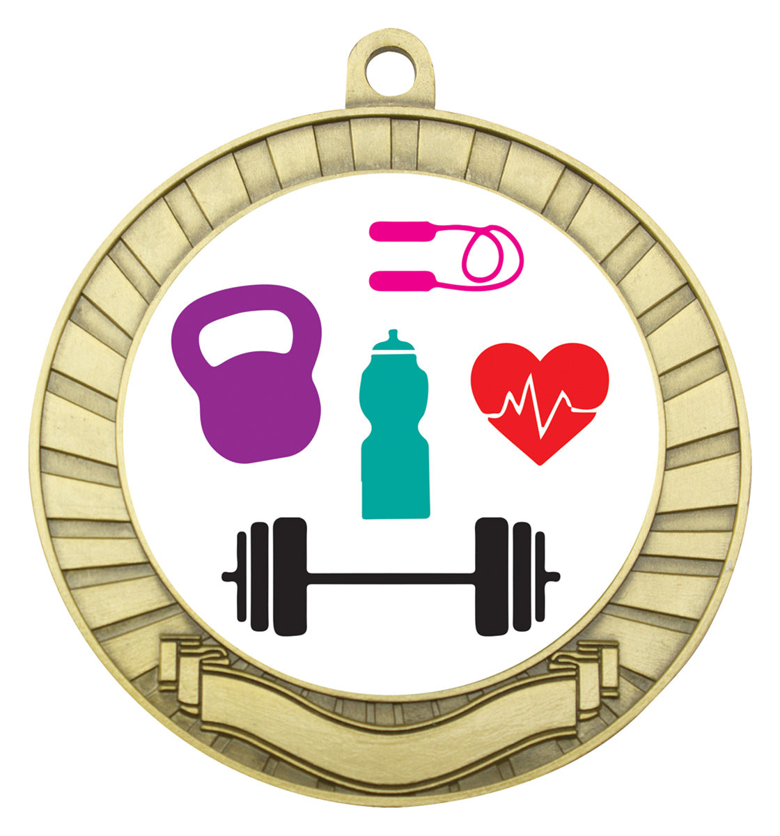 Eco Scroll - Fitness - Gold