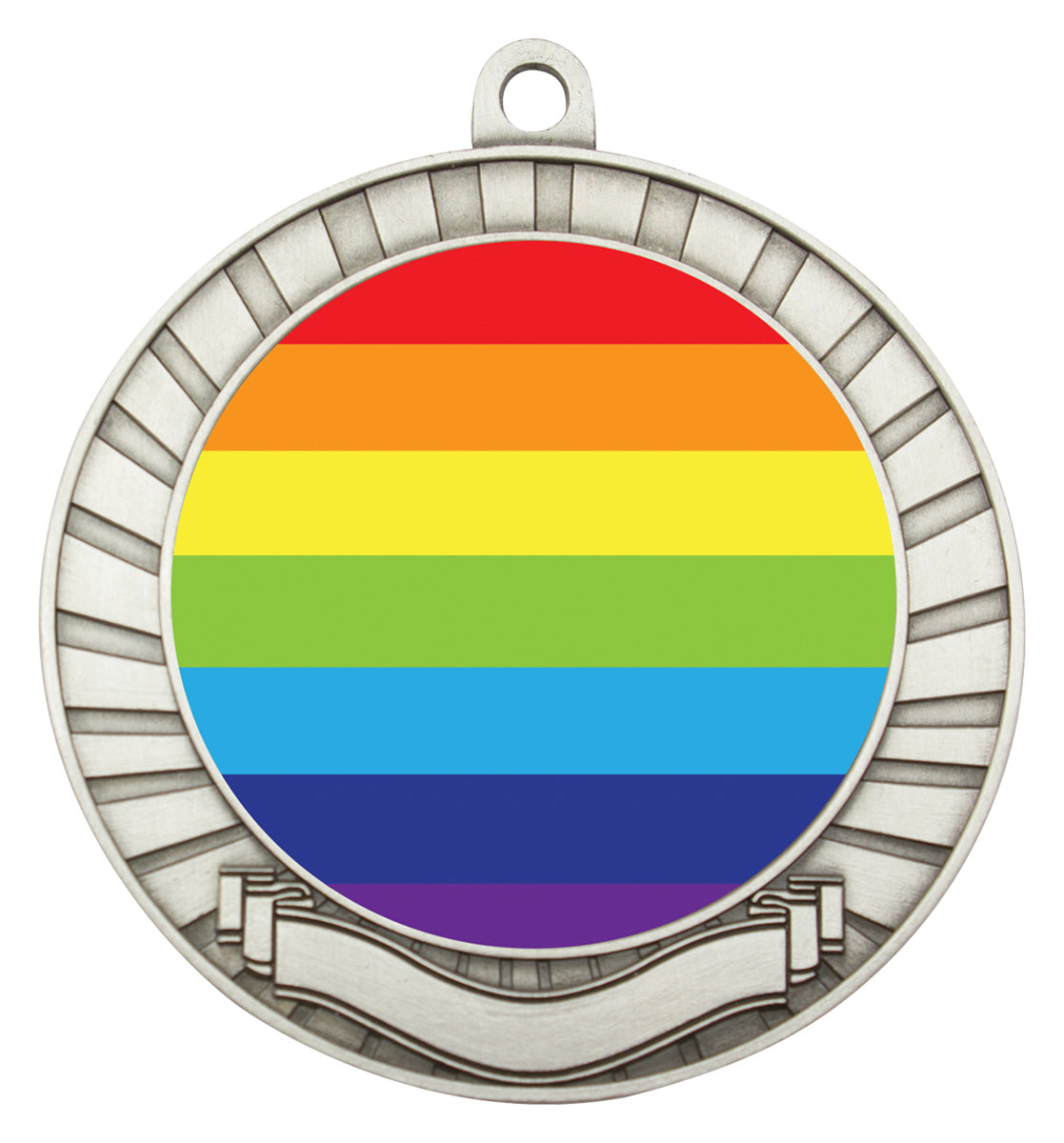 Eco Scroll - Rainbow - Silver