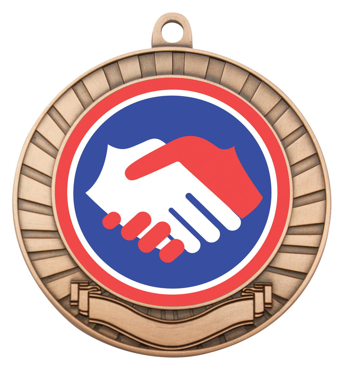 Eco Scroll - Handshake - Bronze