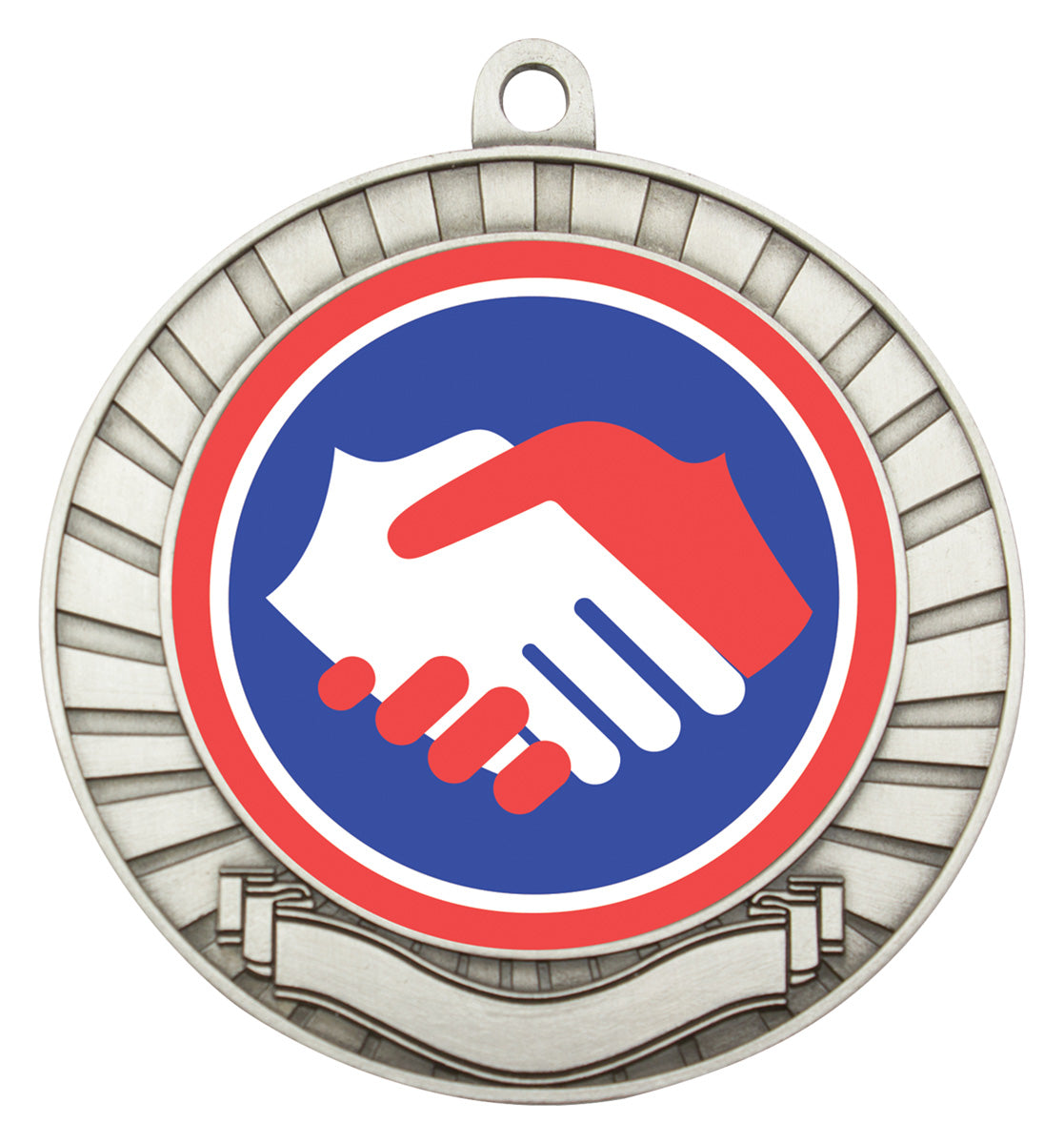 Eco Scroll - Handshake - Silver