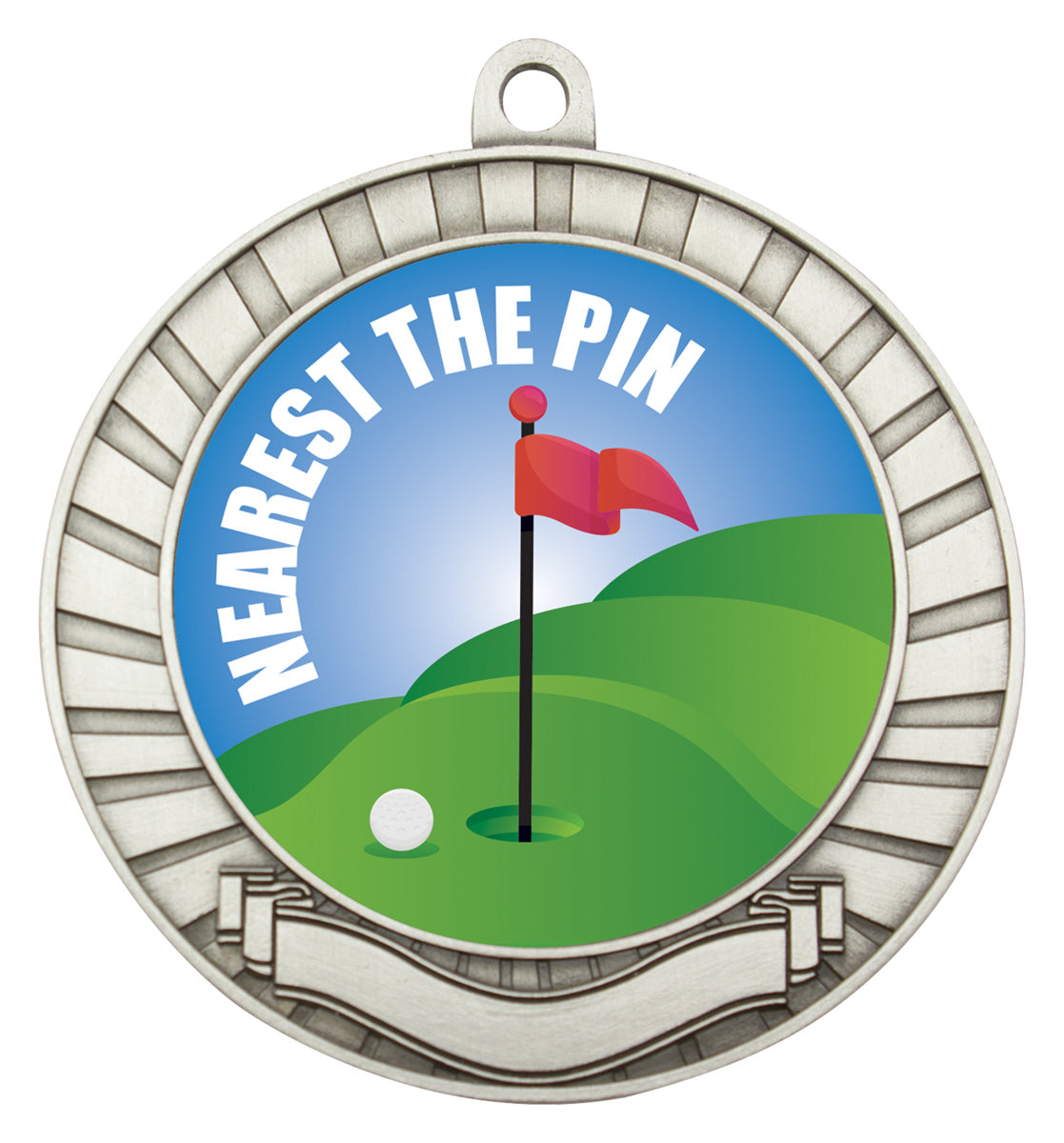 Eco Scroll - Nearest the Pin - Silver