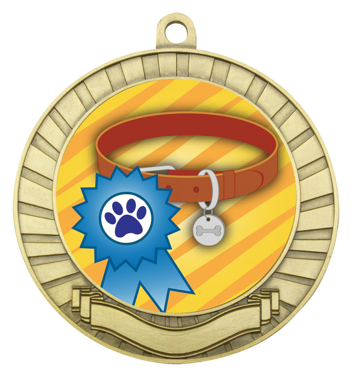 Eco Scroll - Ribbon & Collar - Gold