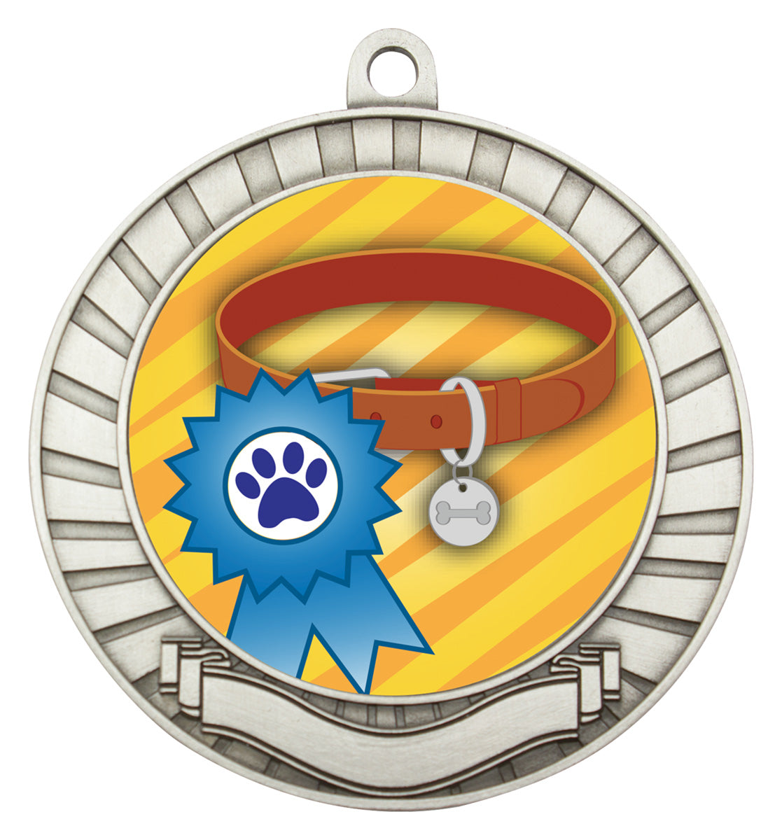 Eco Scroll - Ribbon & Collar - Silver