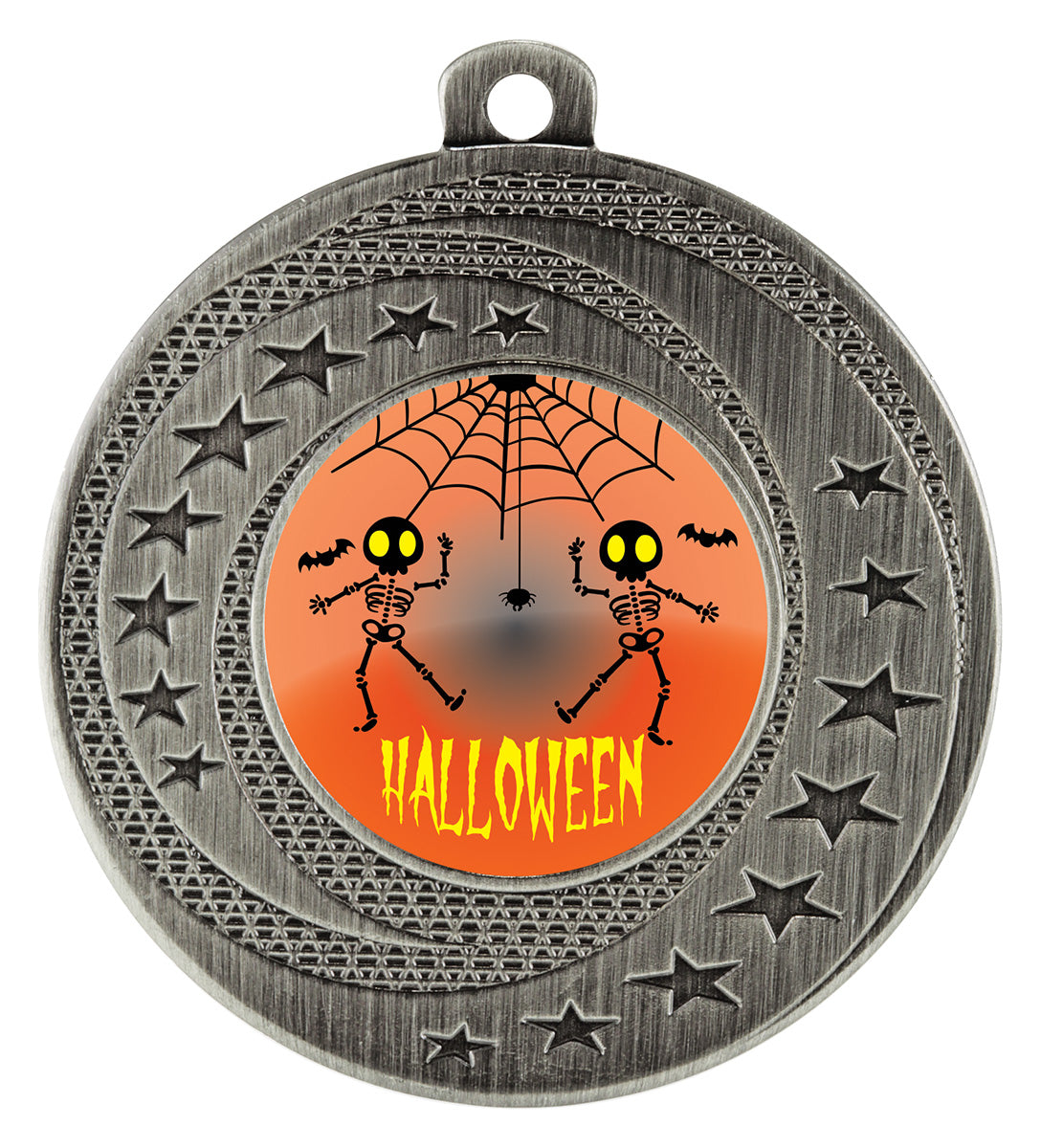 Medal - Halloween Skeletons - Silver
