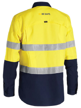 BULK BUY QUBE X Airflow™ Closed Front Taped Hi Vis RipStop Shirt (BISLEY BSC6415T)