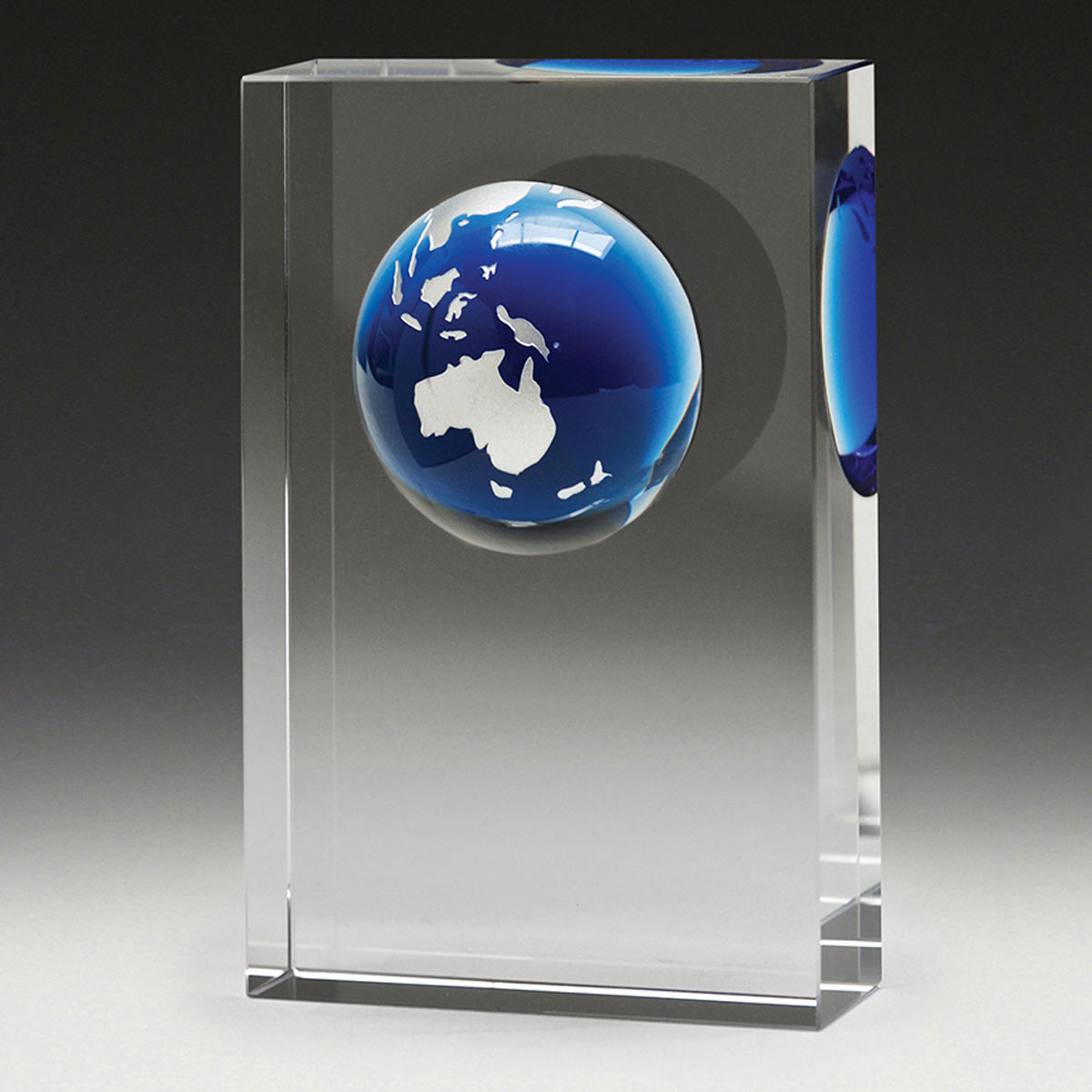 Plaque Blue Globe  - 135mm