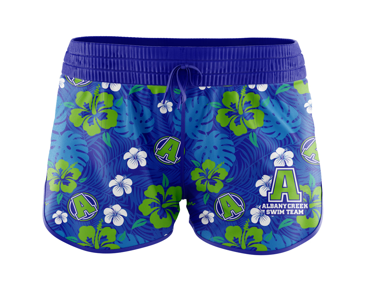 Albany Creek Swim Club Hawaiian Shorts - Ladies