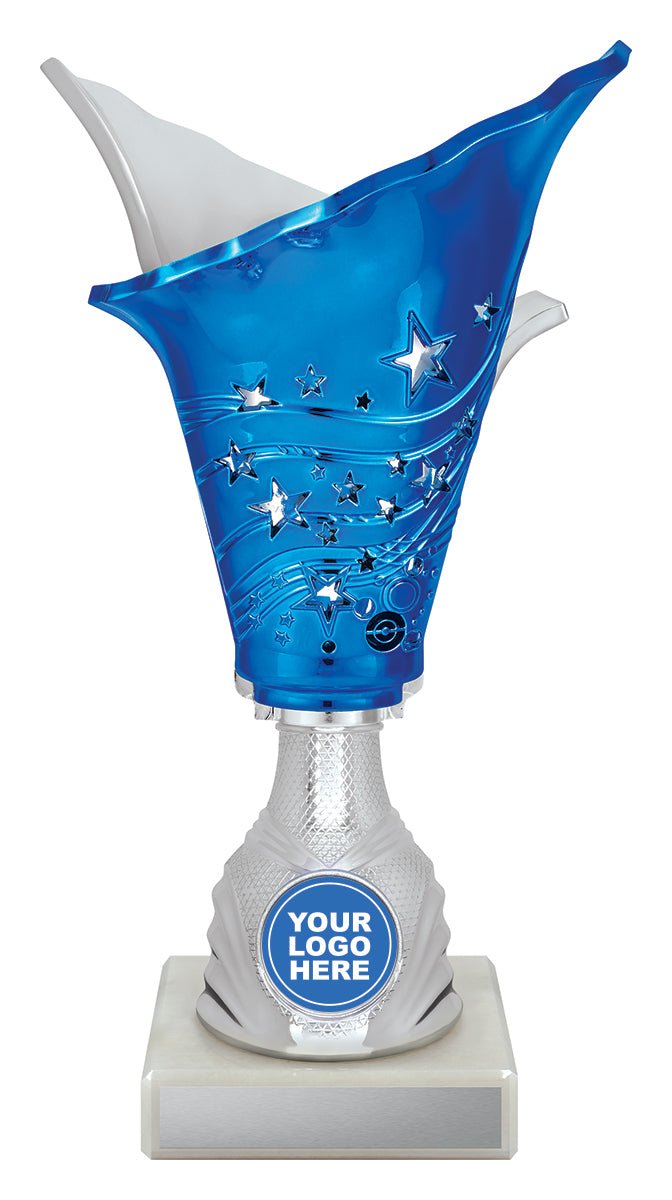 Fire Cup - Silver / Blue - 220mm