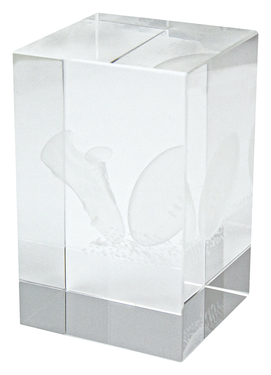 Crystal Block Award - 80mm