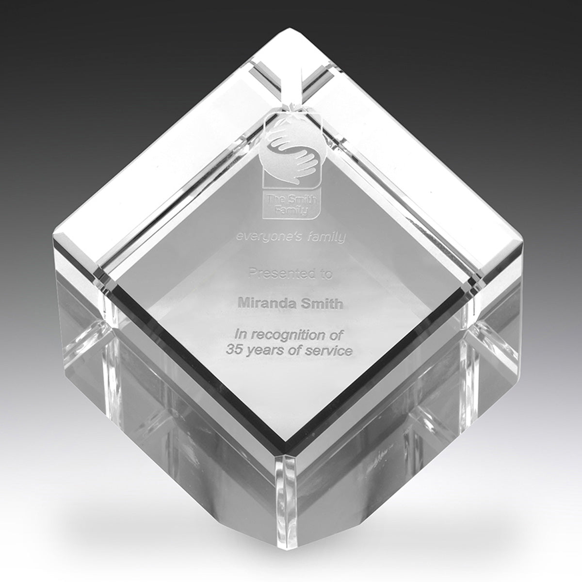 Crystal Cube Awards - 125mm