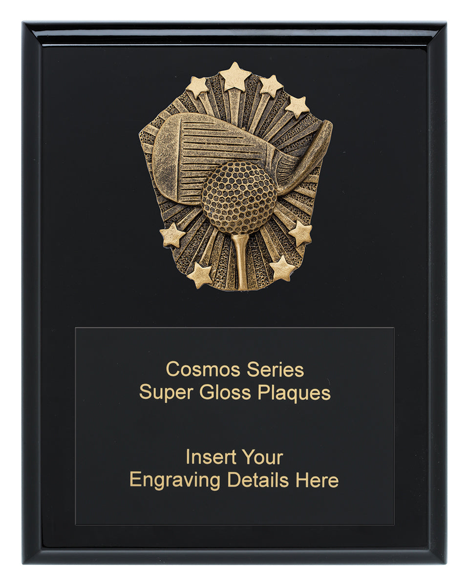 Cosmos Super Plaque - Golf - 200mm