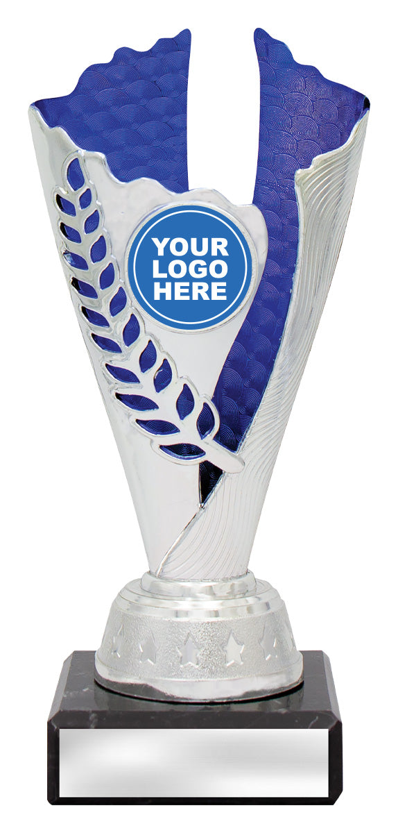 Spirit Cups - Silver / Blue - 175mm