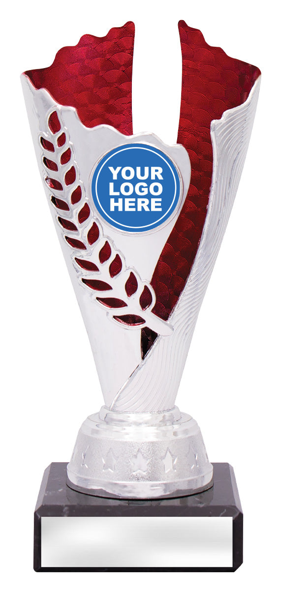 Spirit Cups - Silver / Red - 175mm
