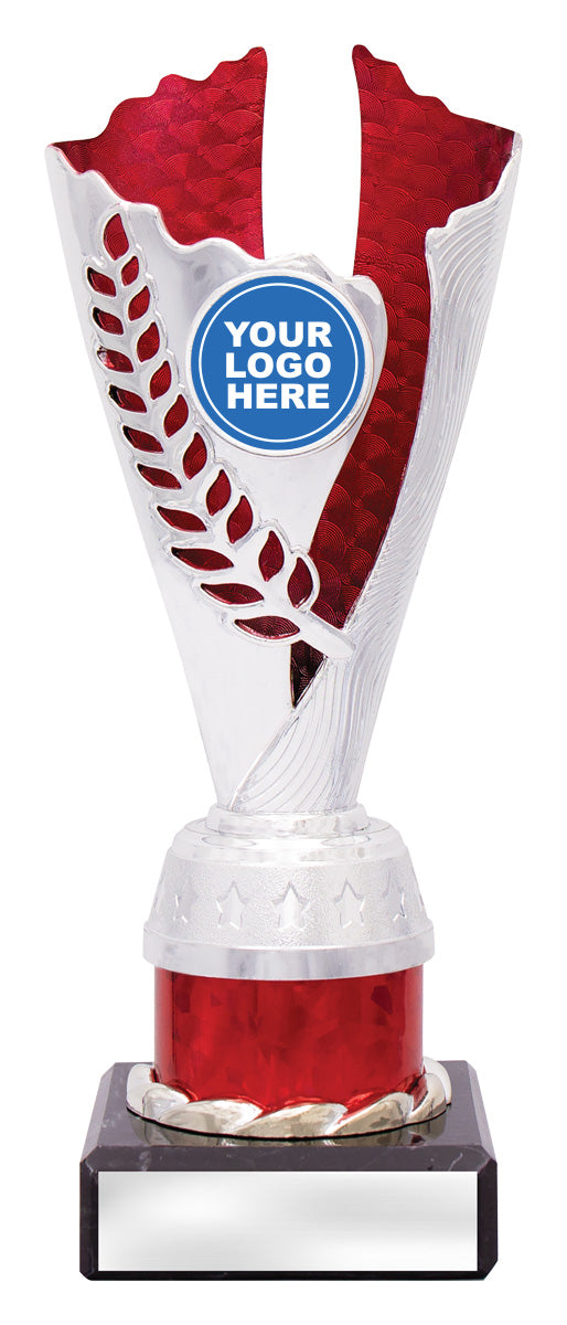 Spirit Cups - Silver / Red - 200mm