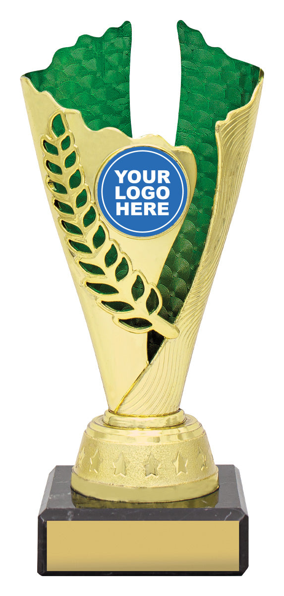 Spirit Cups - Gold / Green - 175mm