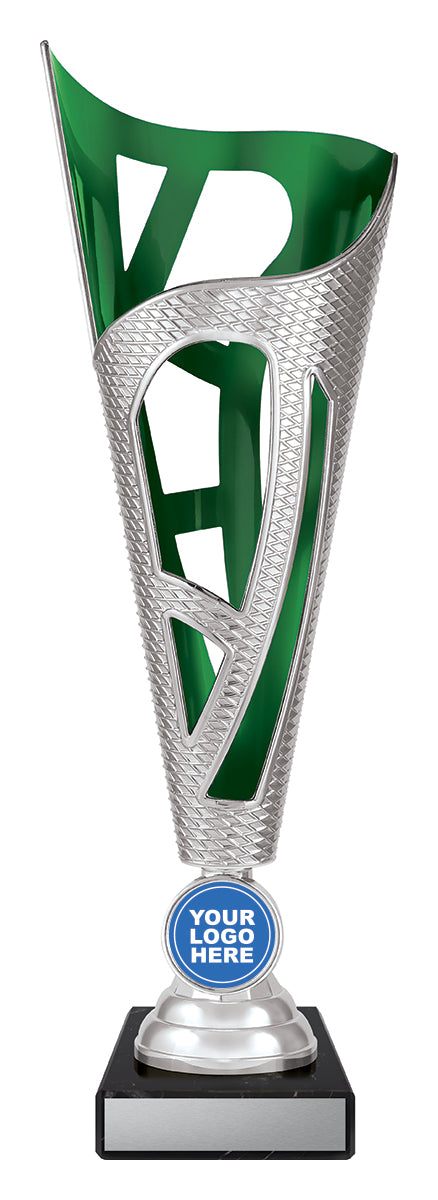 Dragon - Silver & Green - 315mm
