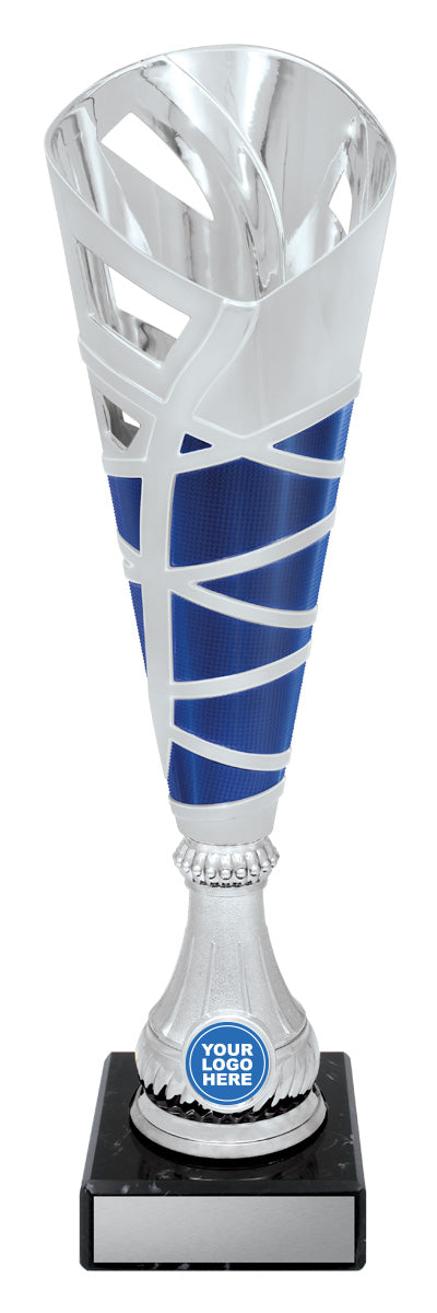 Hex Cup - Silver / Blue - 370mm