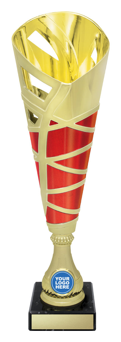Hex Cup - Gold / Red - 350mm