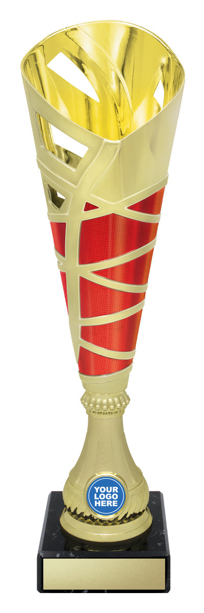 Hex Cup - Gold / Red - 370mm