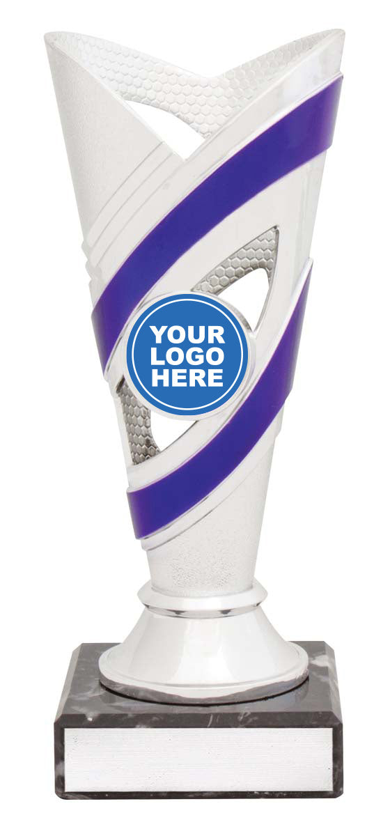 Curve Cups - Silver / Purple - 170mm