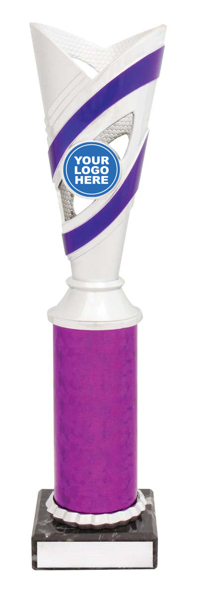Curve Cups - Silver / Purple - 275mm