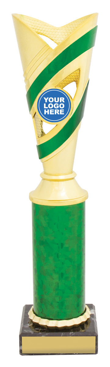 Curve Cups - Gold / Green - 275mm